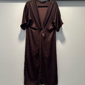 Zara Chocolate Purple Brown Women's Dress